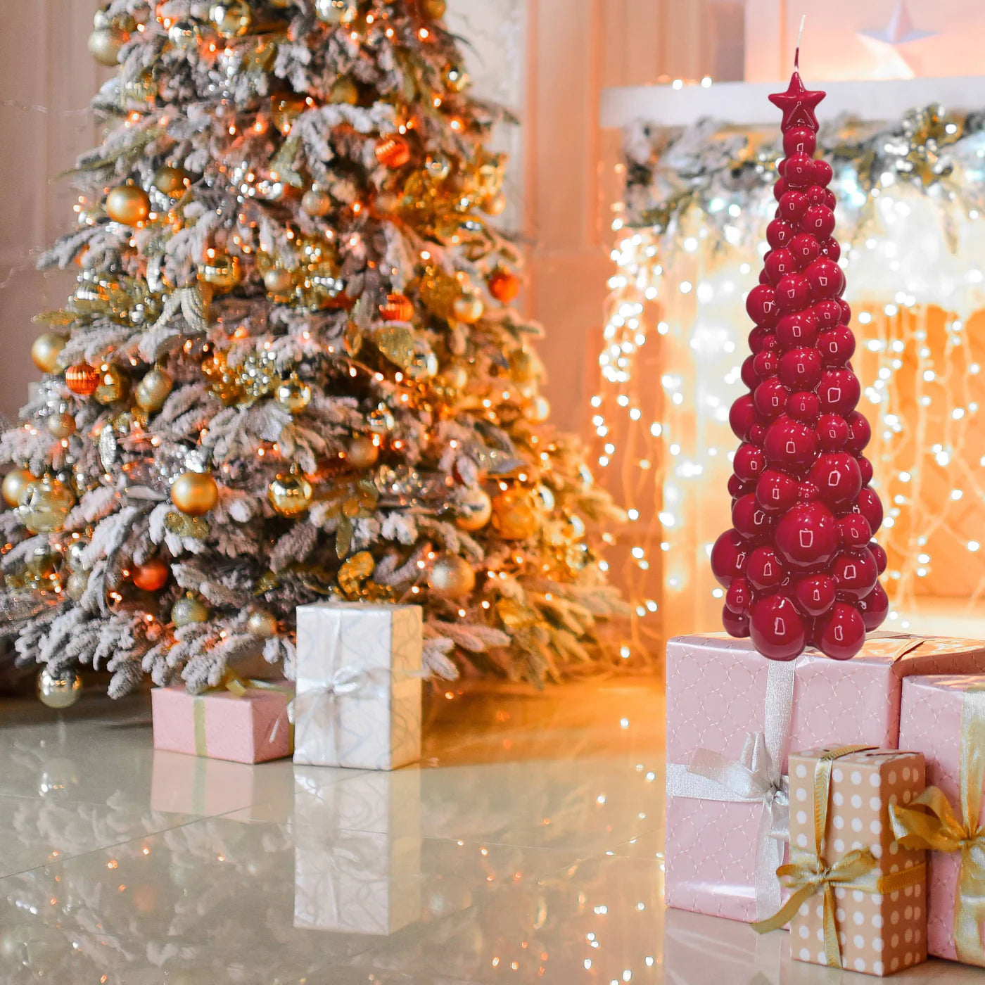 Candela Graziani Albero Mosca Collection Rosso 47 cm