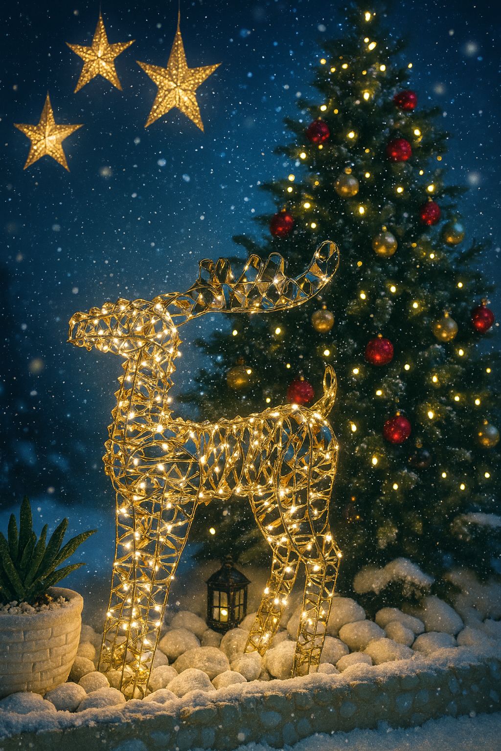 Renna Decostar Oro Led Altezza 60