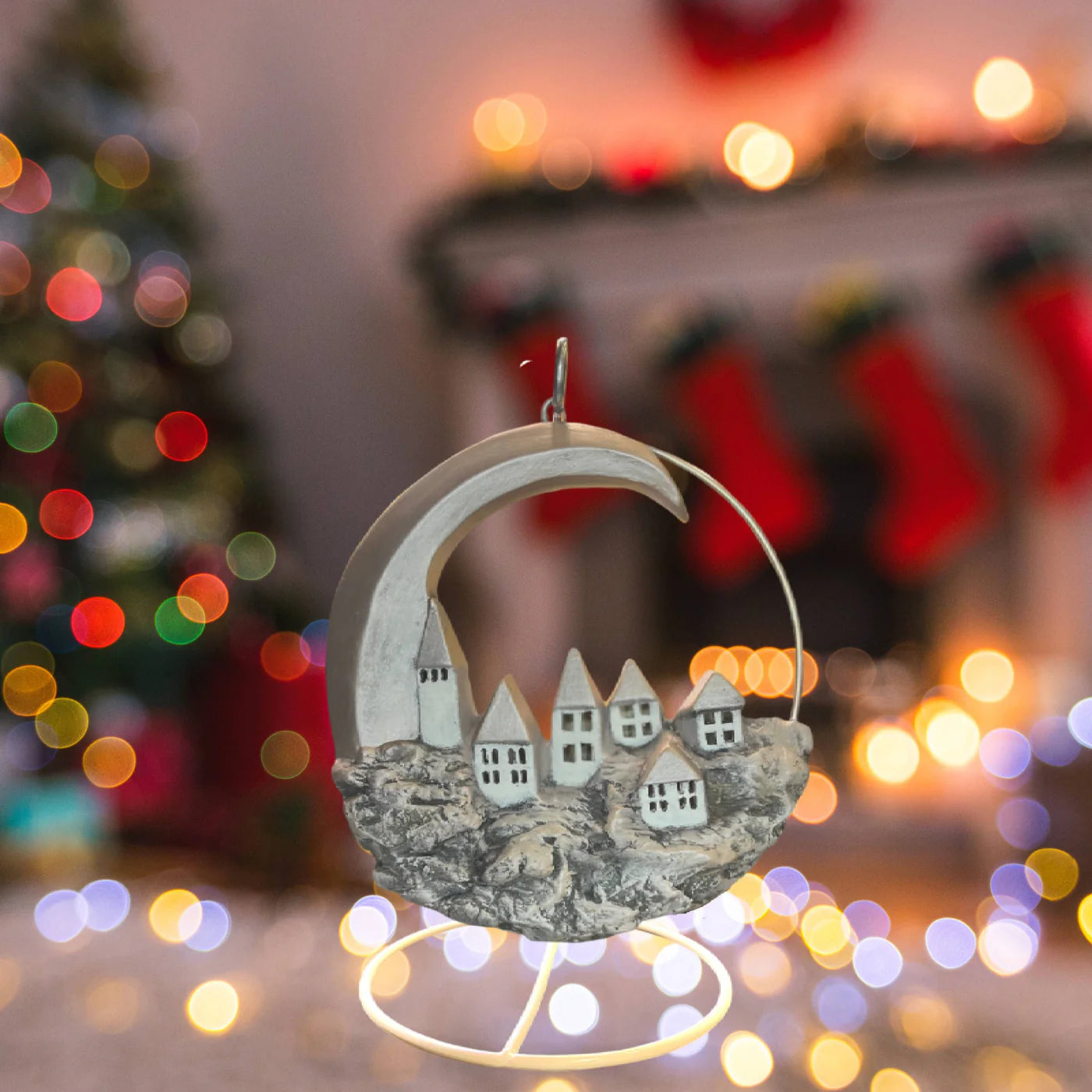 Decorazione Luna Con Paesaggio Ceramex Toupe