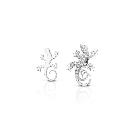 ORECCHINI CON GECO IN ARGENTO