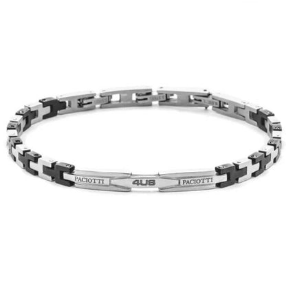 Bracciale Uomo 4US Cesare Paciotti Acciaio Targhetta