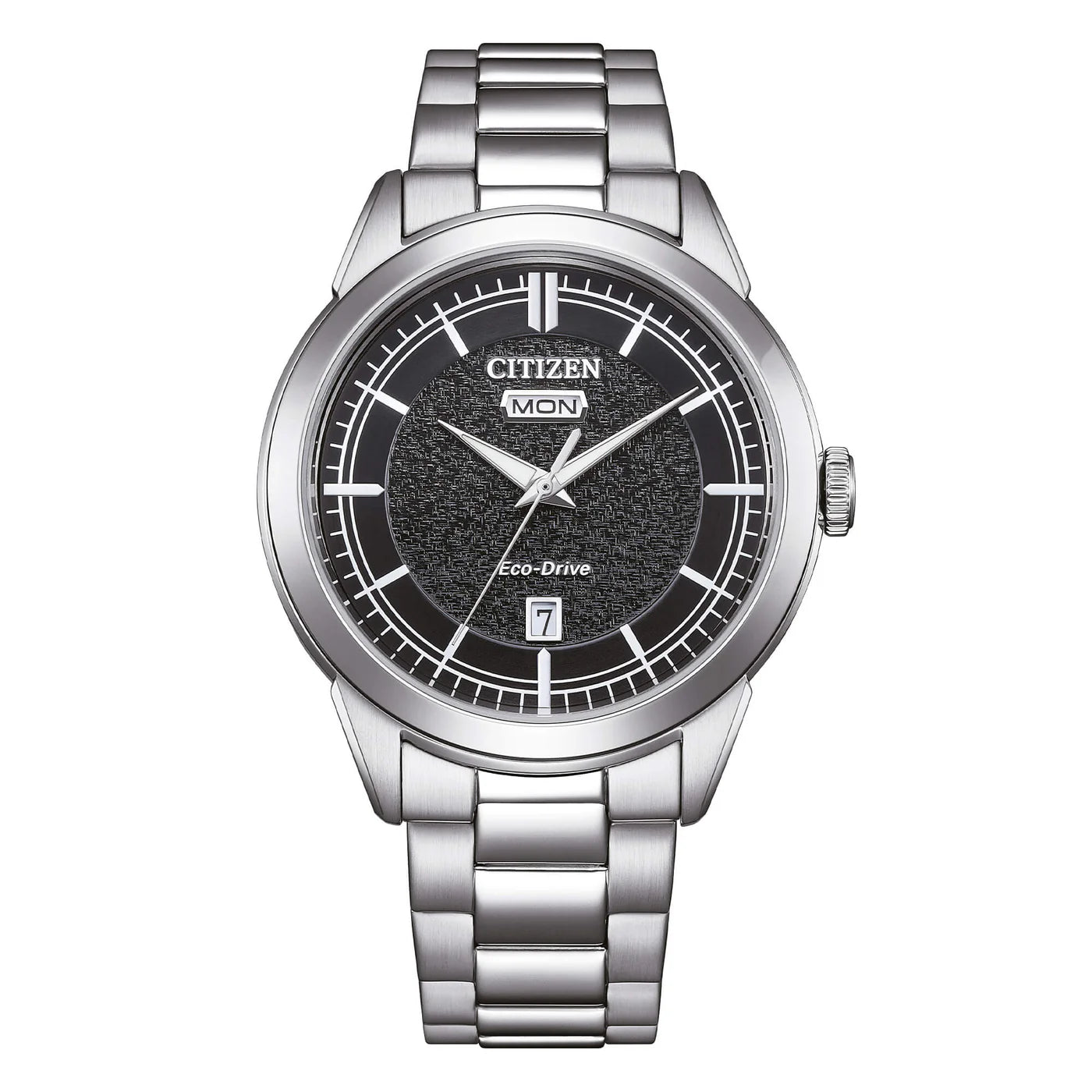 Orologio Uomo Citizen Nero Eco-Drive Acciaio Data