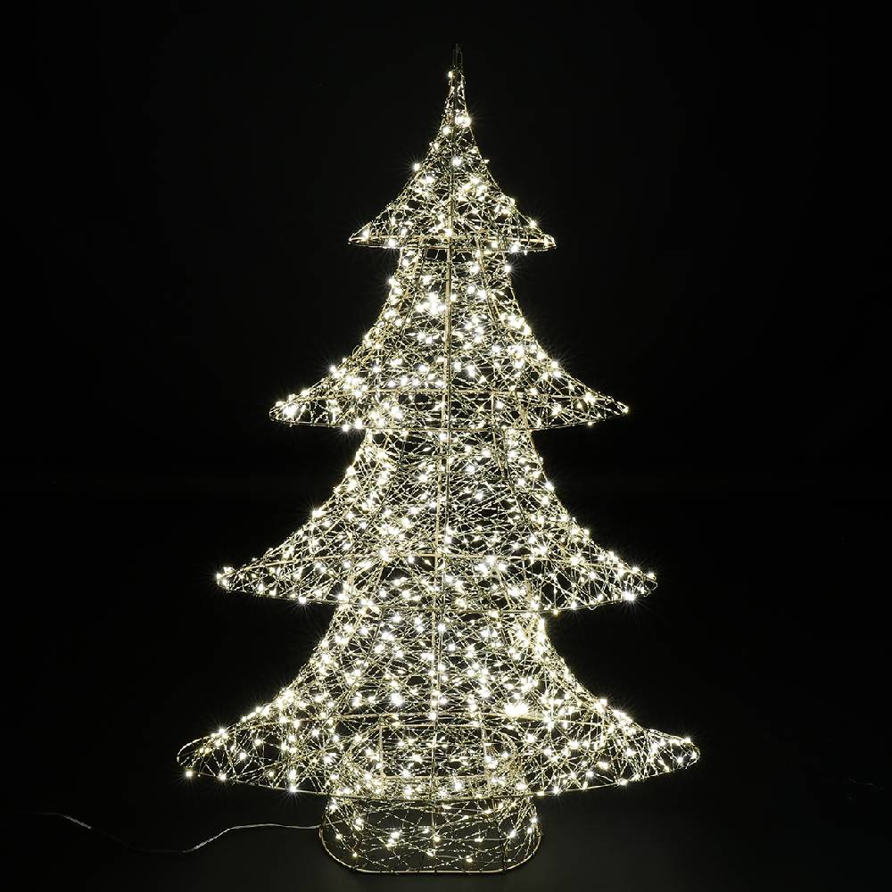Albero Decostar Oro Led Altezza 100 cm