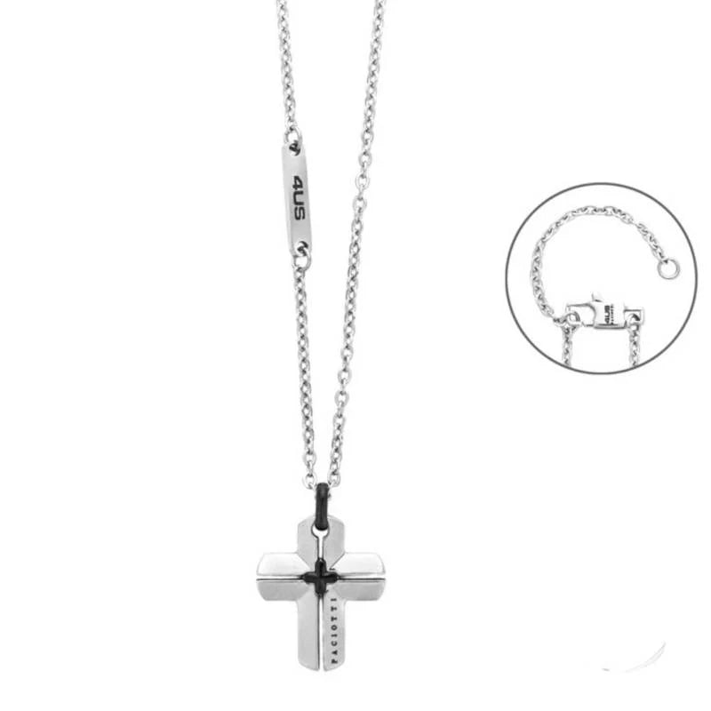 Collana Uomo 4US Cesare Paciotti Acciaio Croce