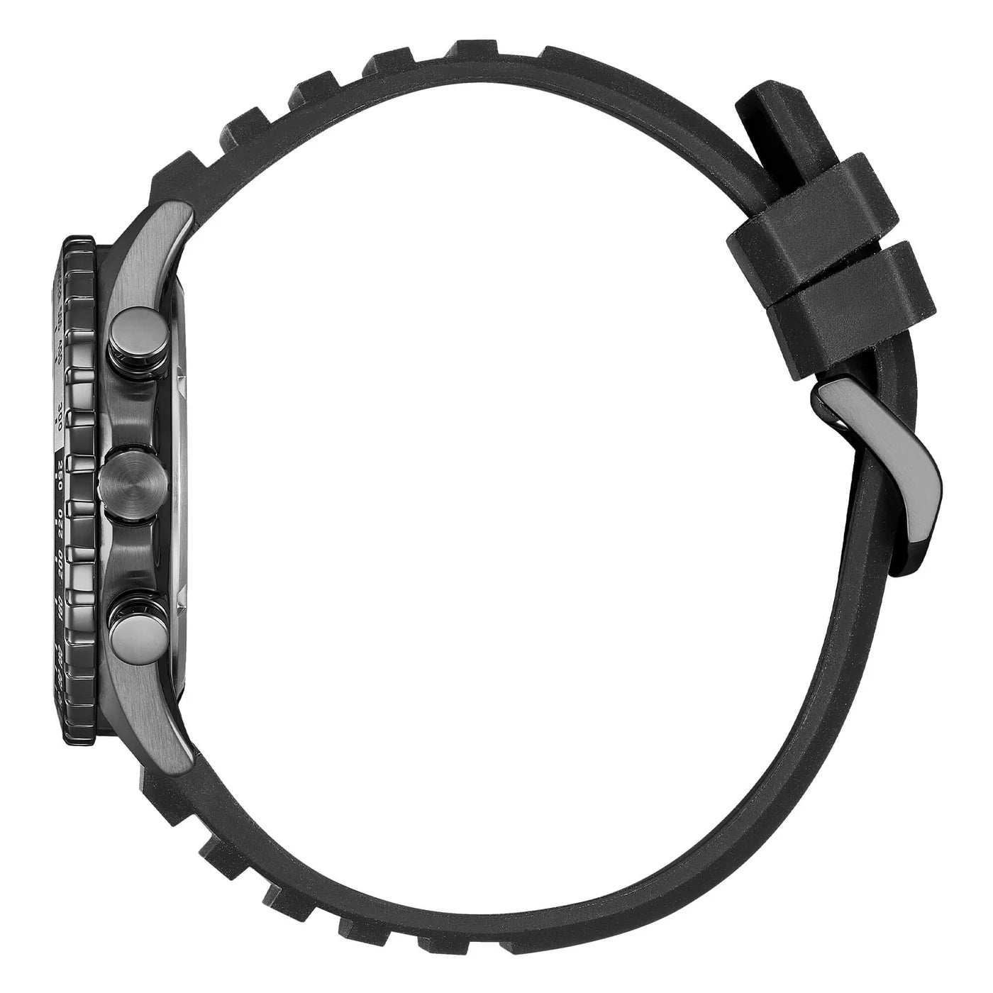 Orologio Uomo Citizen Nero Gomma Eco-Drive Cronografo Acciaio