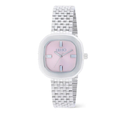 Orologio Liu Jo Donna Elison Rosa al quarzo quadrante con cristalli bianchi