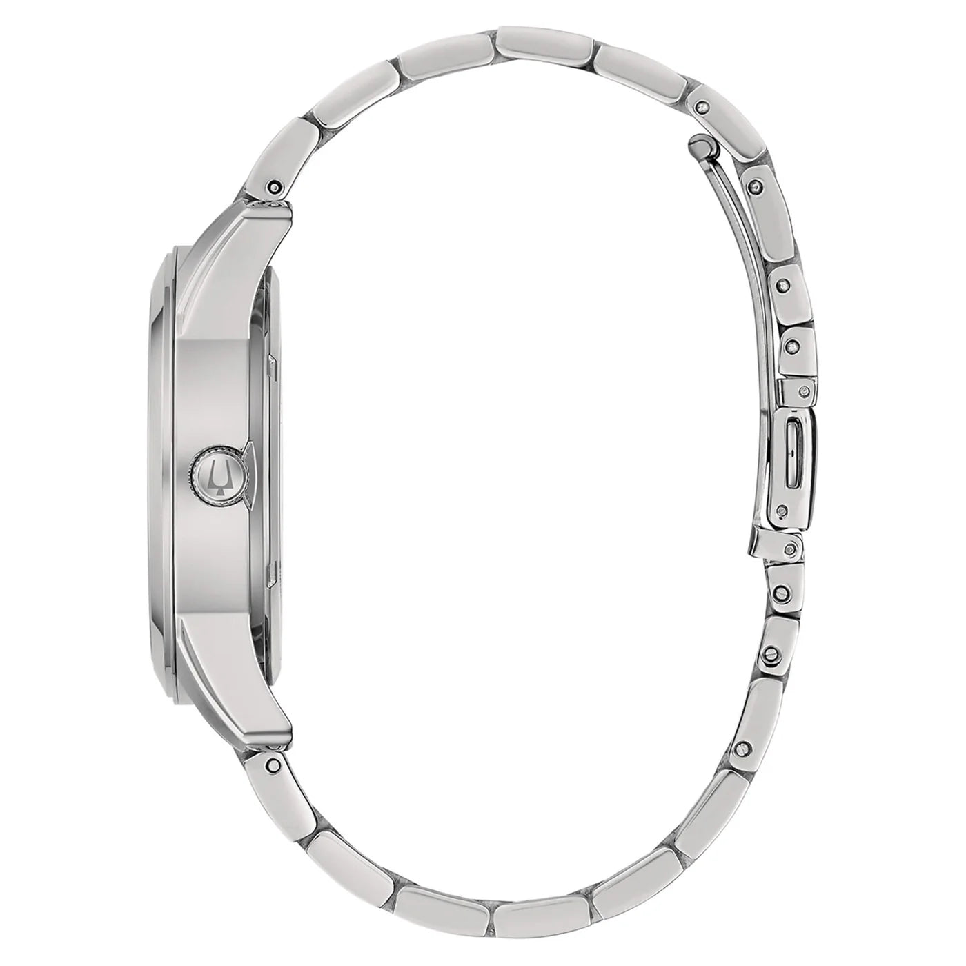 Orologio Uomo Bulova Automatico Numeri Romani Acciaio Blu Open Heart