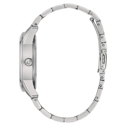 Orologio Uomo Bulova Automatico Numeri Romani Acciaio Blu Open Heart