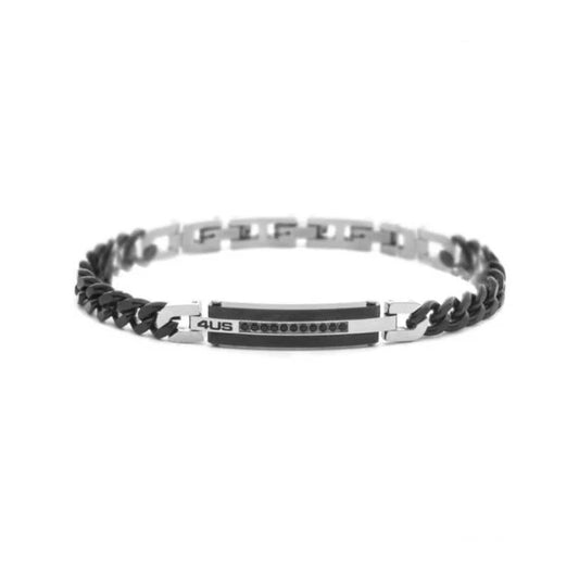 Bracciale Uomo 4US Cesare Paciotti Acciaio Targhetta