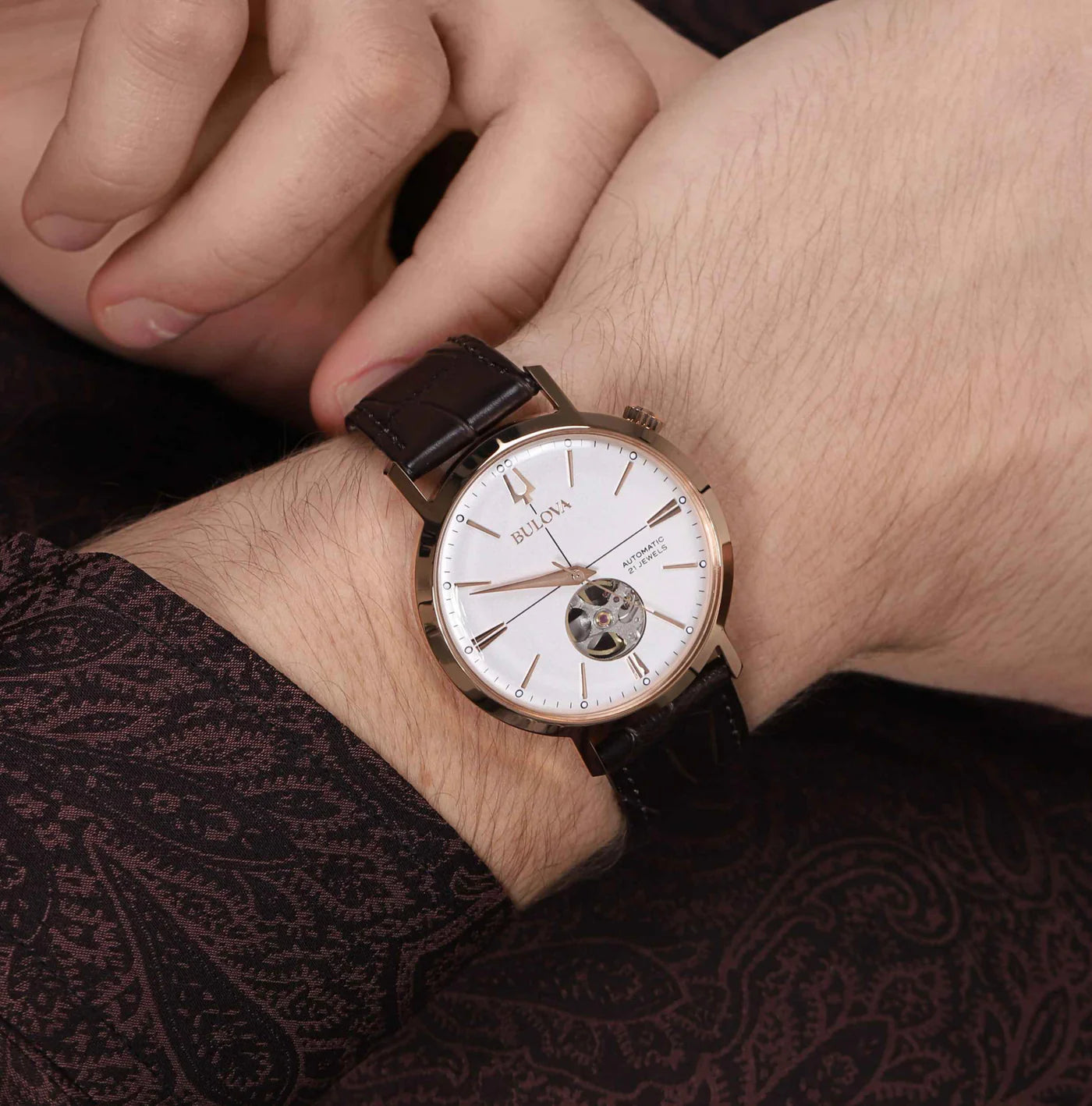 Orologio Uomo Bulova Automatico Aerojet Open Heart