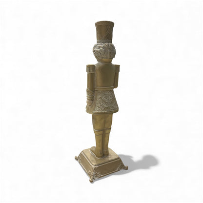 Schiaccianoci Natalizio Fade in Oro 31,5cm