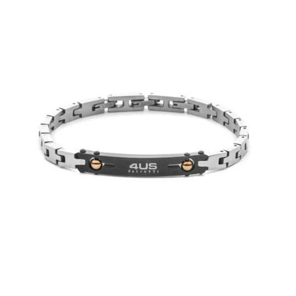 Bracciale Uomo 4US Cesare Paciotti Acciaio Targhetta