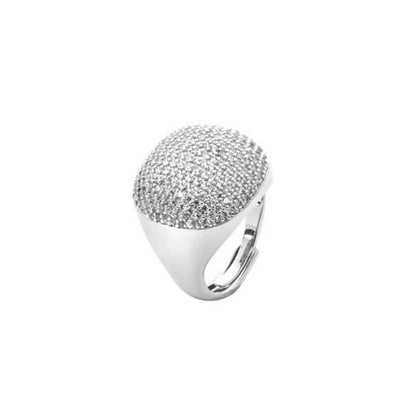 Anello Donna 4US Cesare Paciotti Ottone Bianco Zirconi