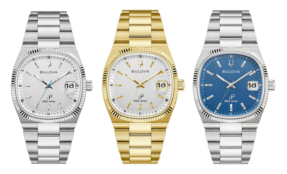 Orologio Uomo Bulova Super Seville Dorato Bianco 262 kHz Data