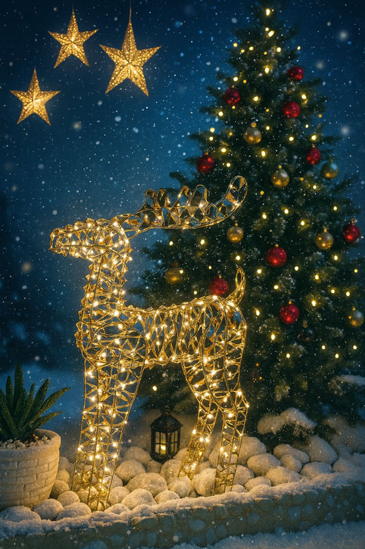 Renna Decostar Oro Led Altezza 60