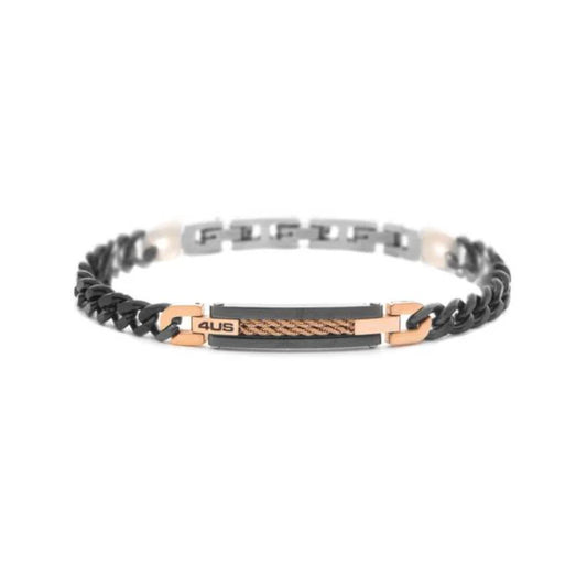 Bracciale Uomo 4US Cesare Paciotti Acciaio Targhetta