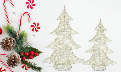 Albero Decostar Oro Led Altezza 100 cm