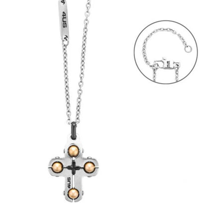 Collana Uomo 4US Cesare Paciotti Acciaio Croce