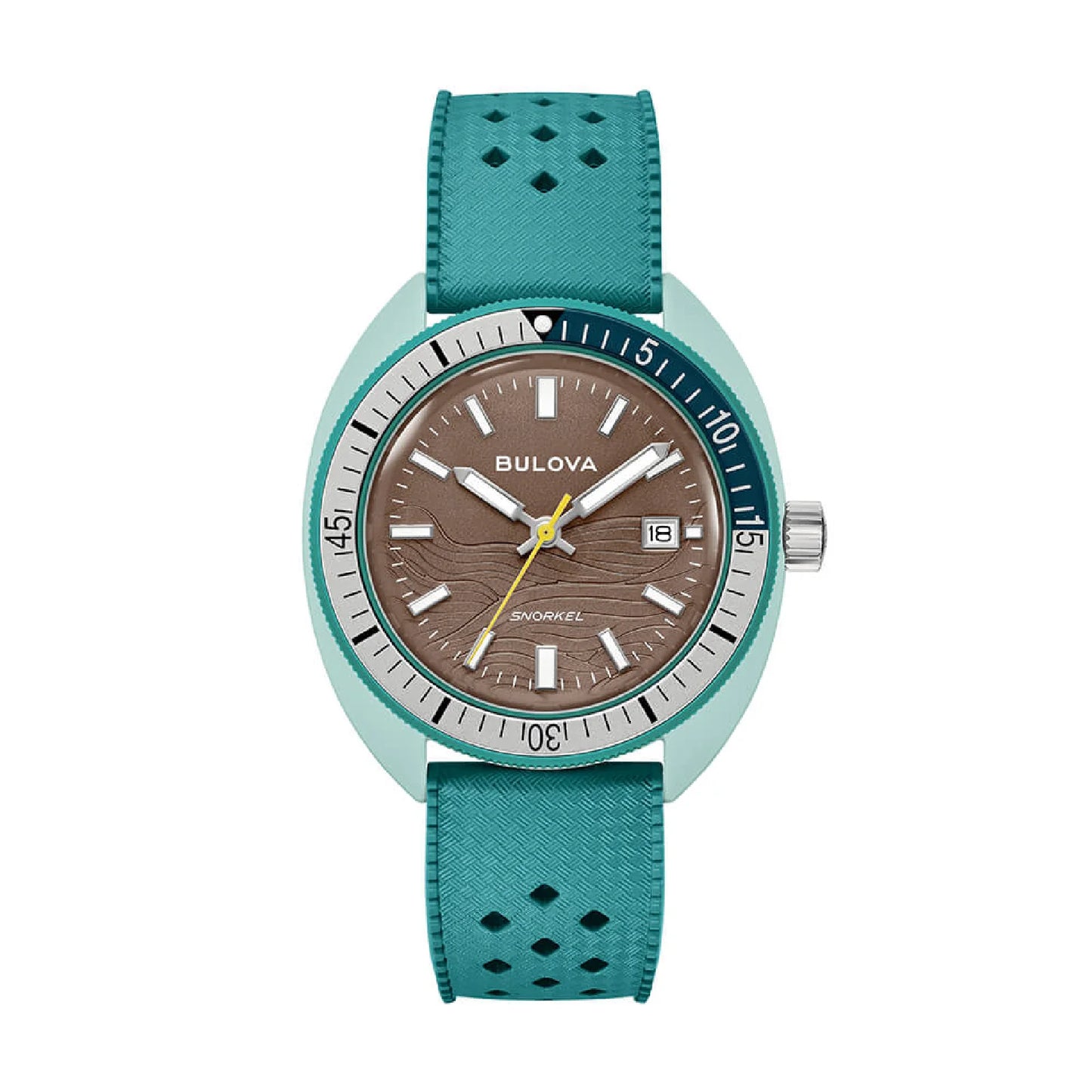 Orologio Uomo Bulova Collezione Snorkel in verde e marrone
