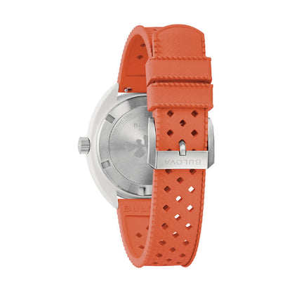 Orologio Uomo Bulova Collezione Snorkel in arancione e bianco