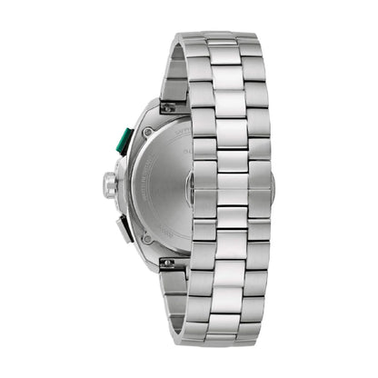 Orologio Uomo Bulova Racer In Acciaio Quadrante Bicolore Verde Nero