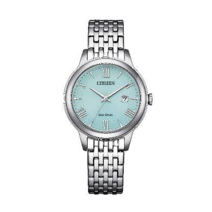 Orologio donna Citizen Eco Drive in acciaio quadrante azzurro