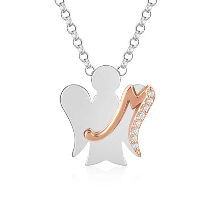 COLLANA CON LETTERA M - PERSONALIZZABILE CON PIÙ LETTERE