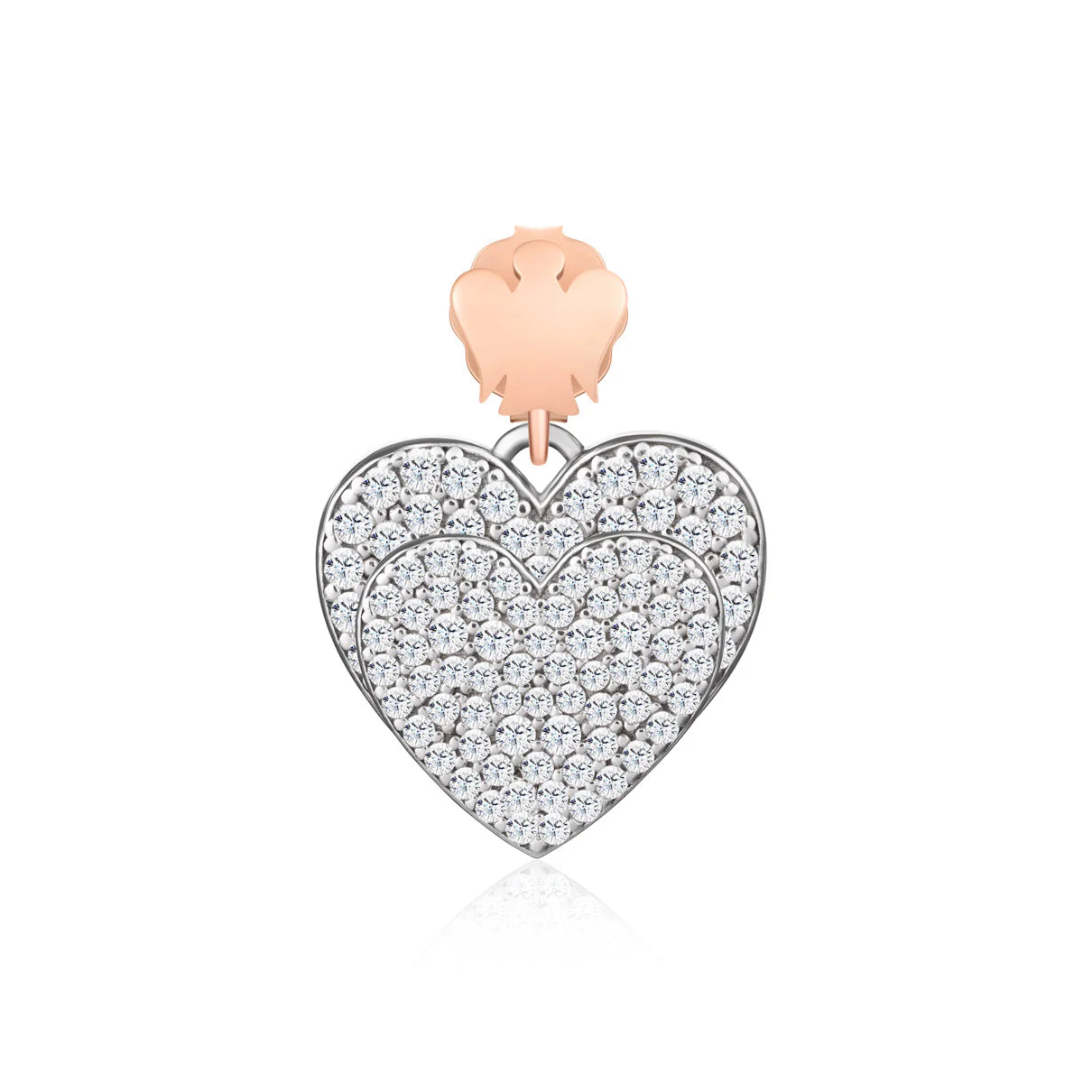 ORECCHINI CON DOPPIO CUORE