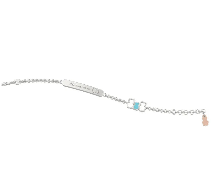 Bracciale Con Targhetta Famiglia Arg 925