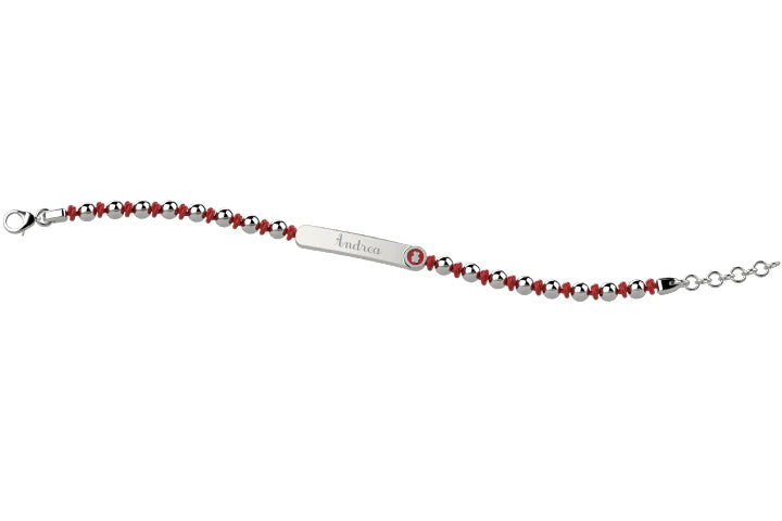 Bracciale Bolas Targhetta Arg 925