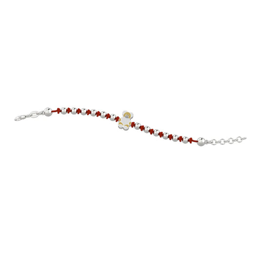 Bracciale Nodino Rosso  Ag 925