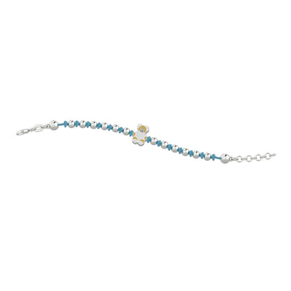 Bracciale Nodino Azzurro Ag 925
