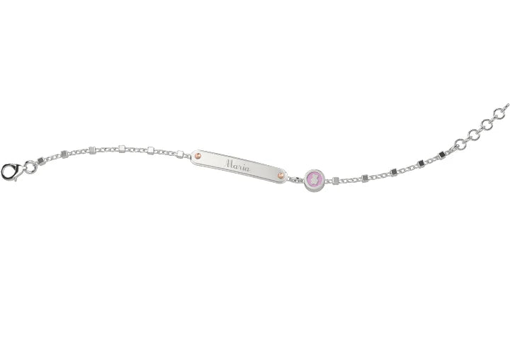 Bracciale Targhetta BimBa Arg 925