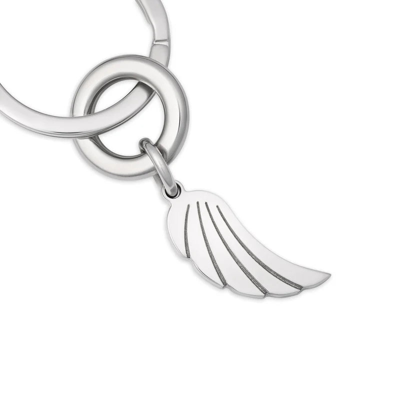 Portachiavi ala in argento