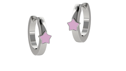 Orecchino Cerchio Stella Arg 925