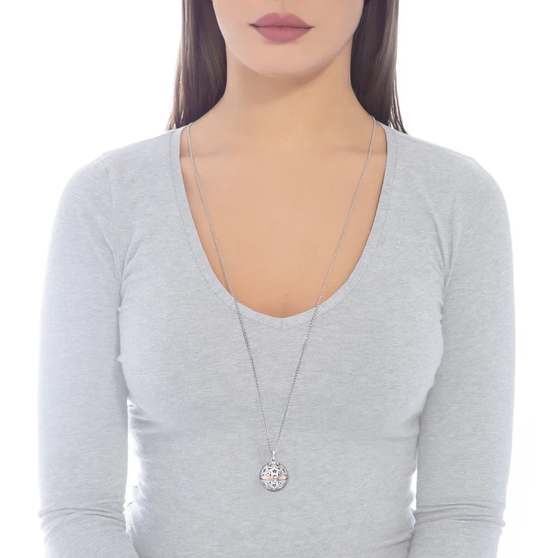 Collana Chiama Angeli Tutto Cio Che Desideri in Argento