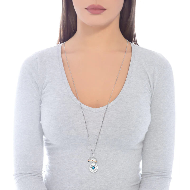 Collana Chiama Angeli Tutto Cio Che Desideri in Argento