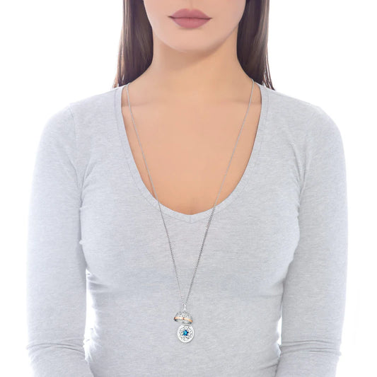 Collana Chiama Angeli Tutto Cio Che Desideri in Argento