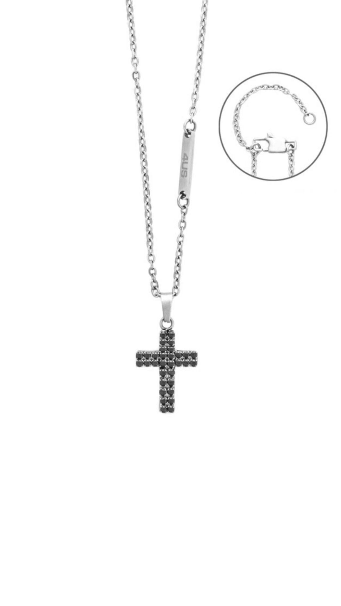Collana Uomo 4US Cesare Paciotti Acciaio Croce