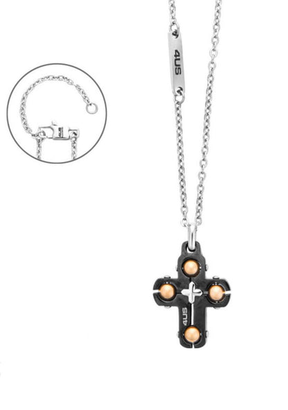 Collana Uomo 4US Cesare Paciotti Acciaio Croce