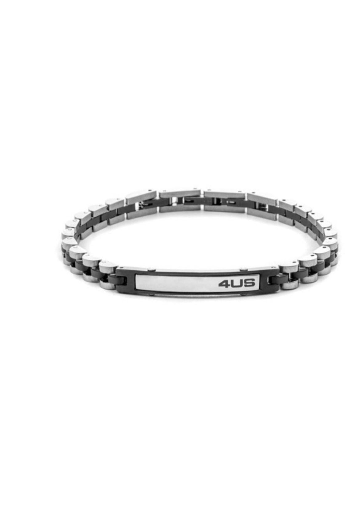 Bracciale Uomo 4US Cesare Paciotti Acciaio Targhetta