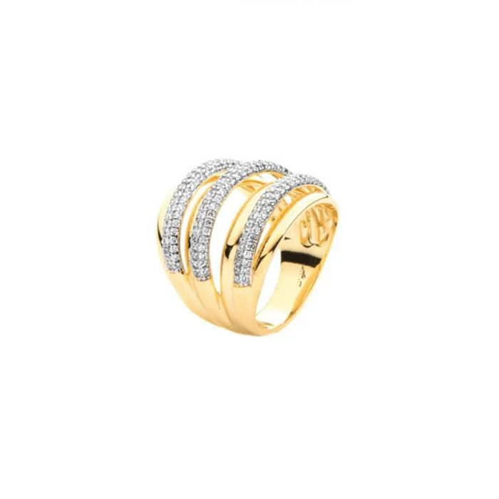 Anello Donna 4US Cesare Paciotti Ottone Oro Pvd