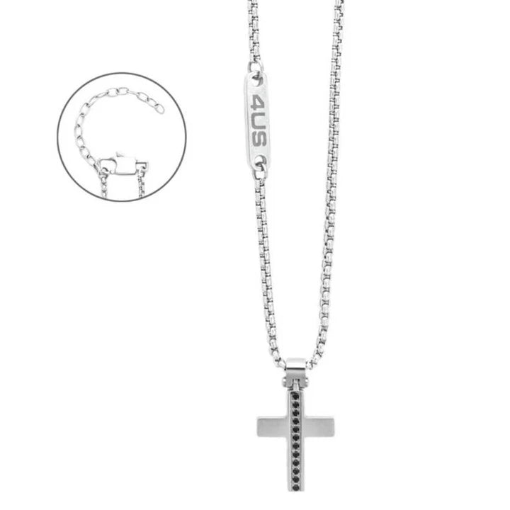 Collana Uomo 4US Cesare Paciotti Acciaio Croce