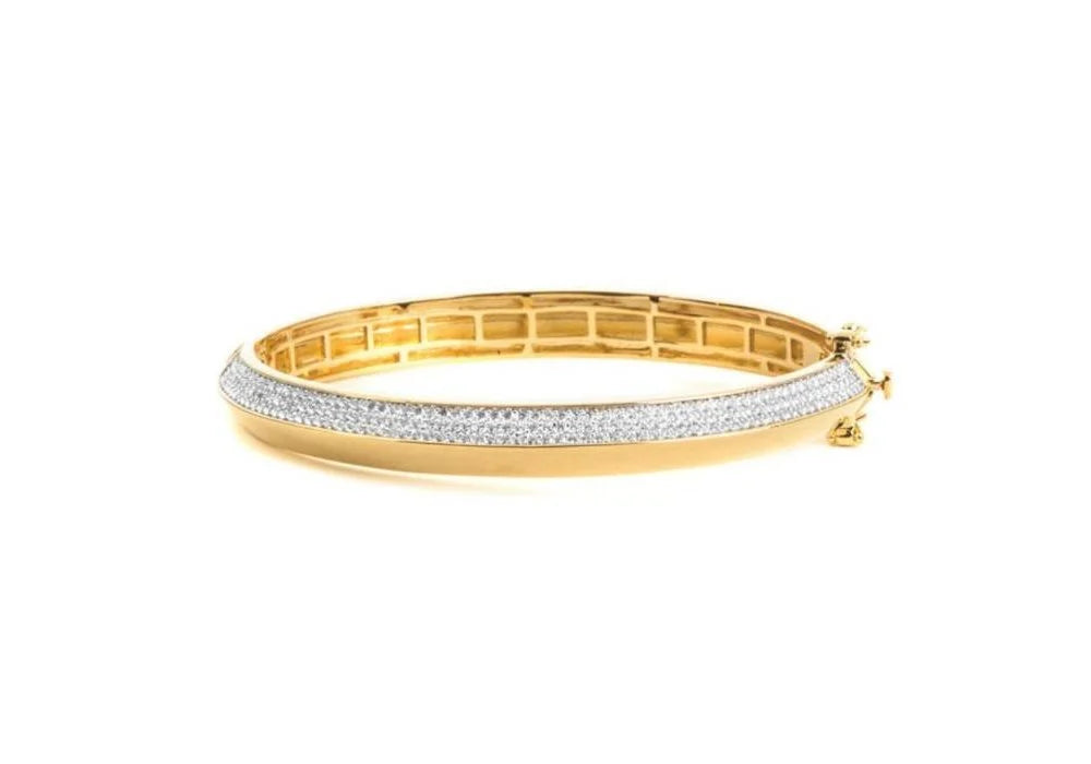 Bracciale Donna Ottone Oro Pvd Zirconi - 4Us Cesare Paciotti