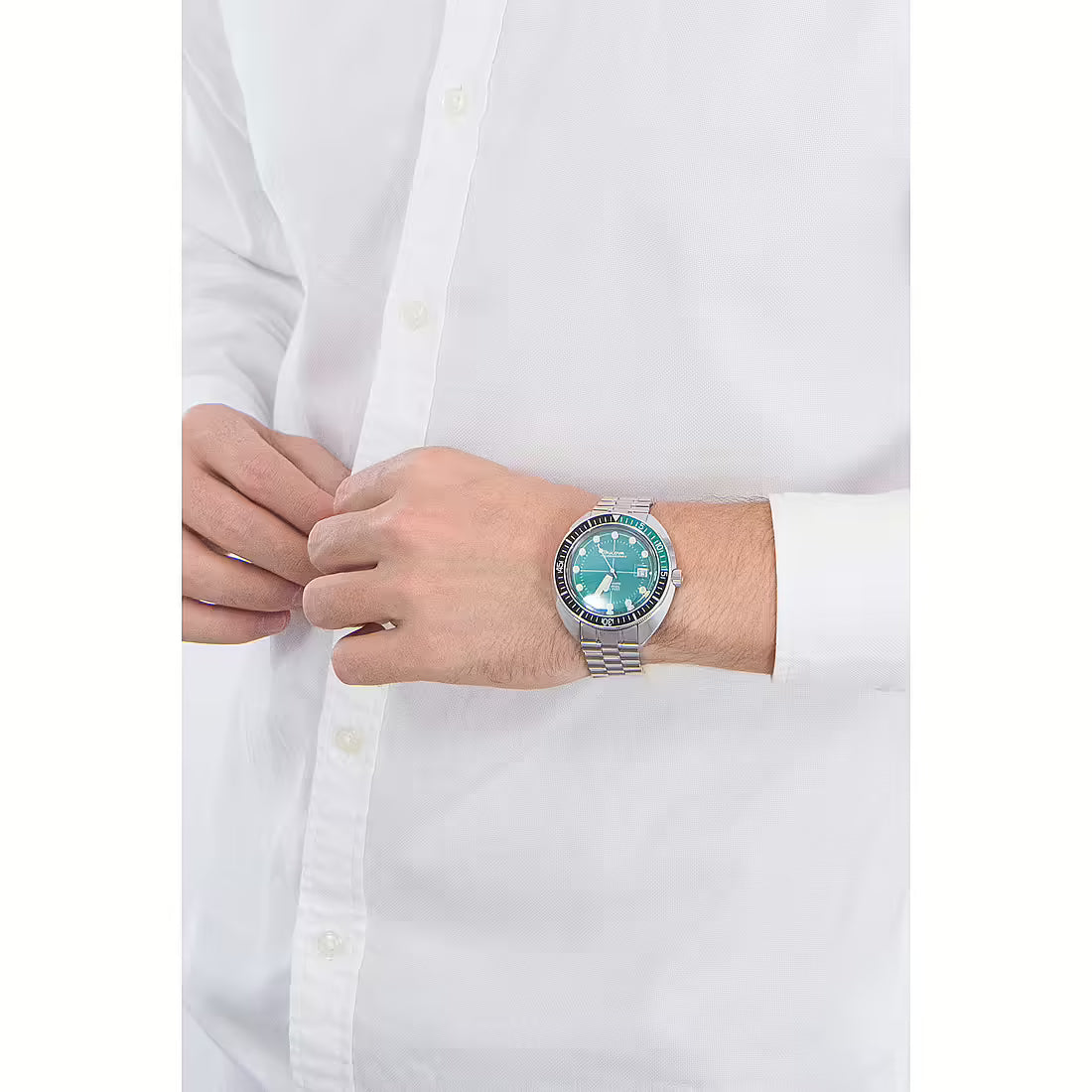 Orologio Uomo Bulova Oceanographer Devil Diver Verde