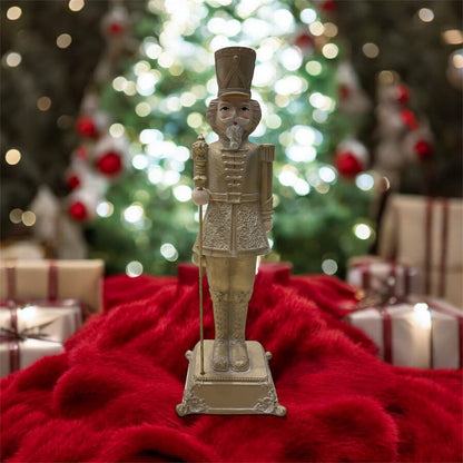 Schiaccianoci Natalizio Fade in Oro 31,5cm