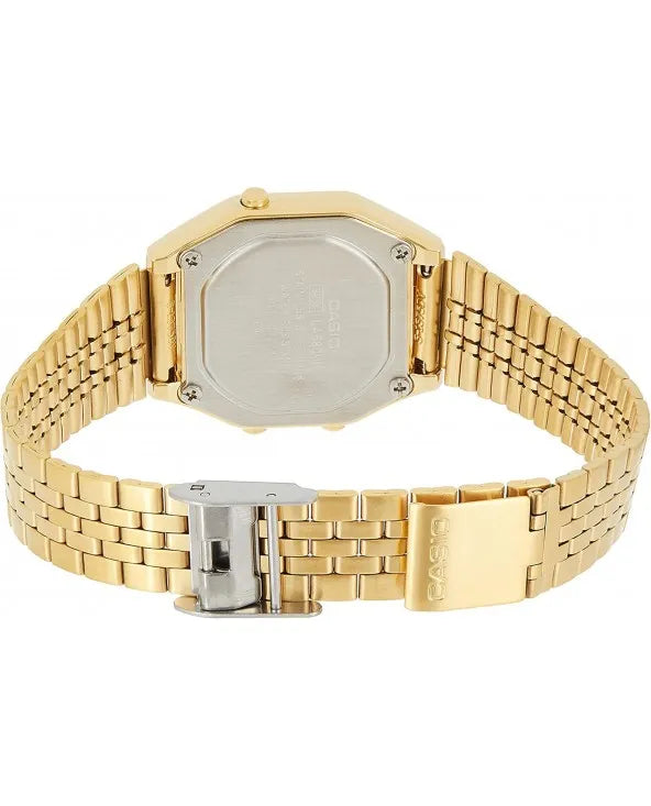 Orologio Donna Casio digitale dorato quadrante nero