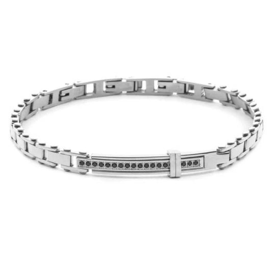 Bracciale Uomo 4US Cesare Paciotti Acciaio Targhetta