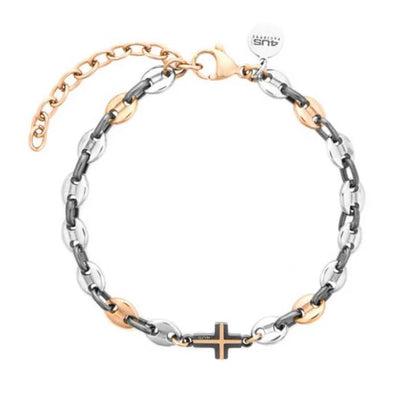 Bracciale Uomo 4US Cesare Paciotti Acciaio Croce