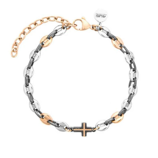 Bracciale Uomo 4US Cesare Paciotti Acciaio Croce